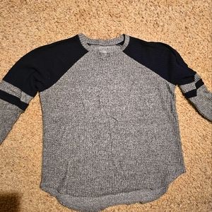 American Eagle sweater,small,Navy and Gray